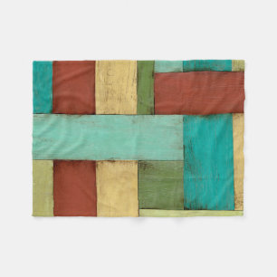 Couverture Polaire Peinture multicolore côtière de Contempoary
