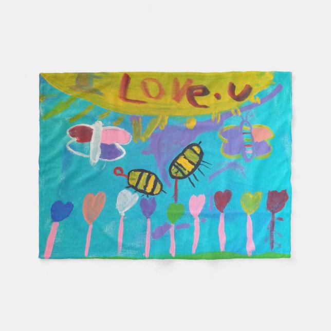 Couverture Polaire Peinture pour enfants (Devant (Horizontal))