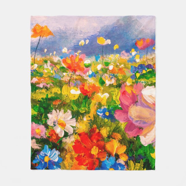 Couverture Polaire Peintures florales peintures monet peinture claude (Devant)