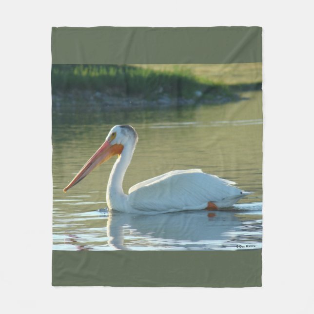Couverture Polaire Pélican blanc B4 (Devant)