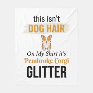 Couverture Polaire Pembroke Corgi Pailleté Création Drôle pour Amateu