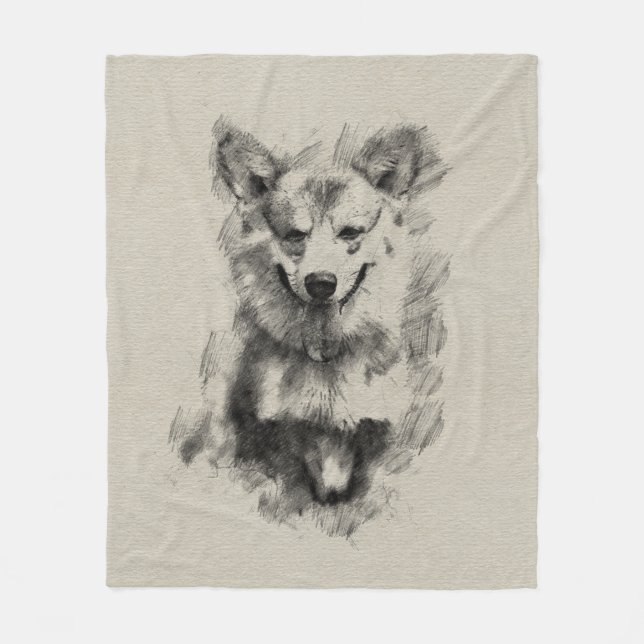 Couverture Polaire Pembroke Welsh Corgi (Devant)