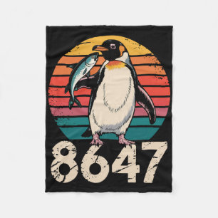 Couverture Polaire Pengouin Vintage 86 47 Protestation - 8647 Penguin