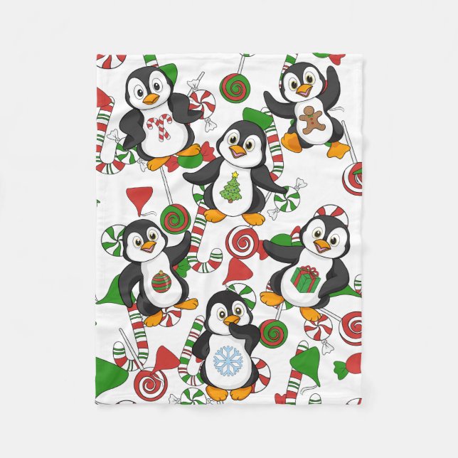 Couverture Polaire Penguin de Christmas (Devant)