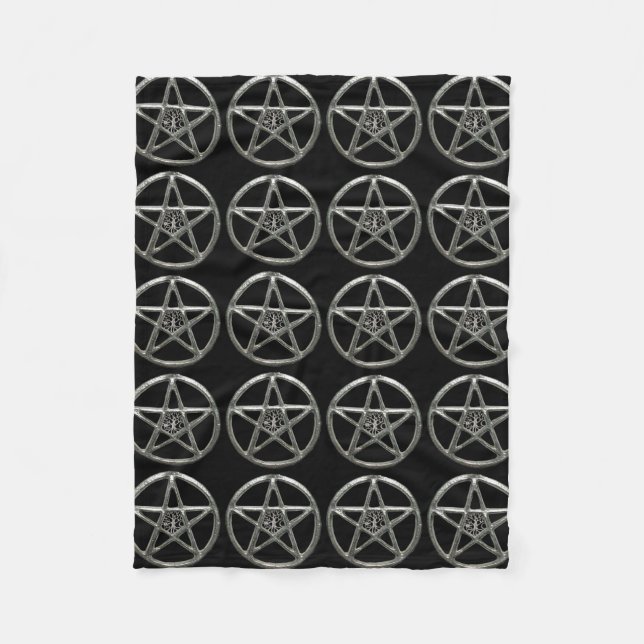 Couverture polaire Pentacle Arbre de Vie (Devant)