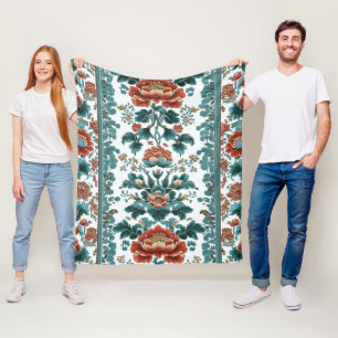 Couverture Polaire Peony Brocade