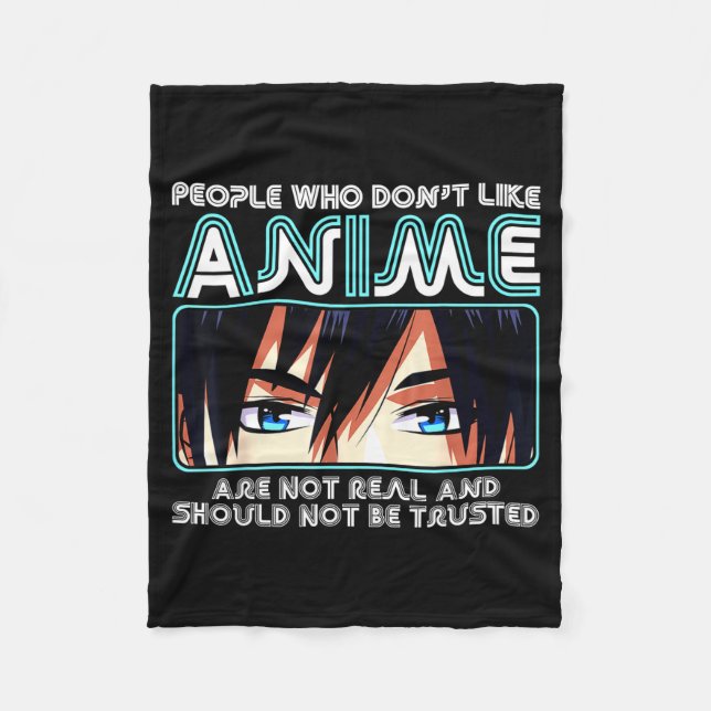 Couverture Polaire People Who Don't Like Anime For Women, Men, Teen G (Devant)