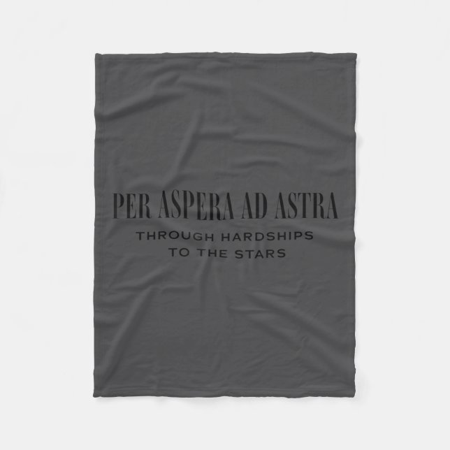 Couverture Polaire Per Aspera Ad Astra Insrational Latin Quotes Motiv (Devant)