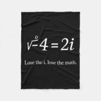 Perds le i Perds les Maths Drôle Nombre Imaginaire