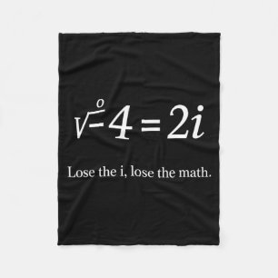 Couverture Polaire Perds le i Perds les Maths Drôle Nombre Imaginaire