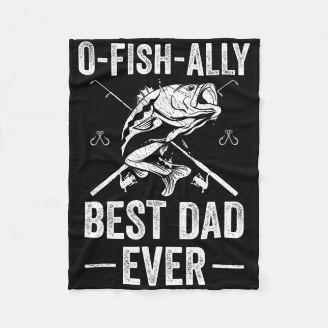 Couverture Polaire Père drôle pêche Byss poisson papa  (Devant)
