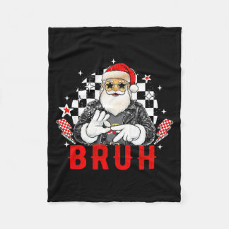 Couverture Polaire Père Noël drôle, Bruh Noël Drôle Meme Cadeau Tee