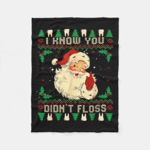 Couverture Polaire Père Noël drôle je sais que vous n'avez pas utilis