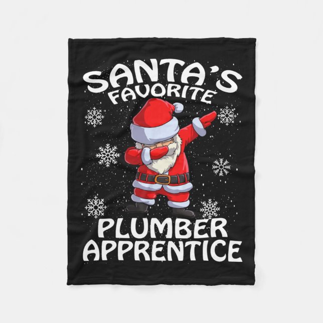 Couverture Polaire Père Noël Favori Plumber Apprentice Noël (Devant)
