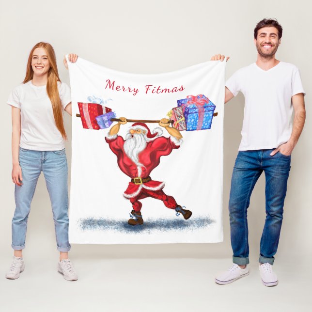 Couverture Polaire Père Noël Fleece (En situation)