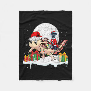 Couverture Polaire Père Noël Great Dane équitation Axolotl Propriétai