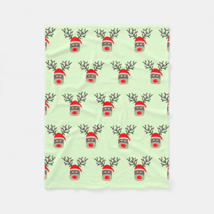 Couverture Polaire Père Noël Rudolf