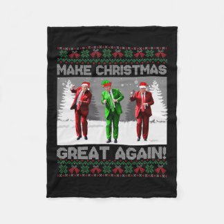Couverture Polaire Père Noël Trump Danse Rendre Noël super moche