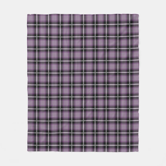 Couverture Polaire Perfection Plaid Violet (Devant)