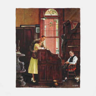 Couverture Polaire Permis de mariage par Norman Rockwell