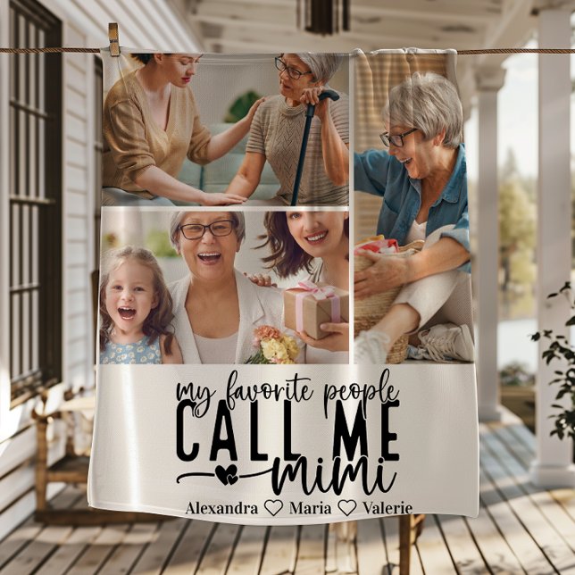 Couverture Polaire Peronalized 3 Photo Mimi Gift (Créateur téléchargé)