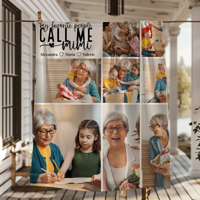 Couverture Polaire Peronalized 8 Photo Mimi Gift (Créateur téléchargé)