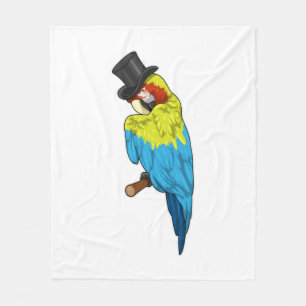Couverture Polaire Perroquet avec cylindre