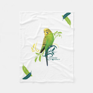 Couverture Polaire Perruche verte