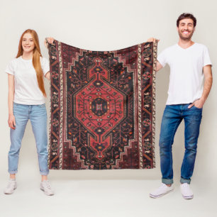 Couverture Polaire Perse Rug oriental Accent turc Vintage Rétro