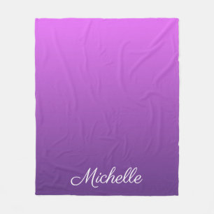 Couverture Polaire Personalisé violet ombre