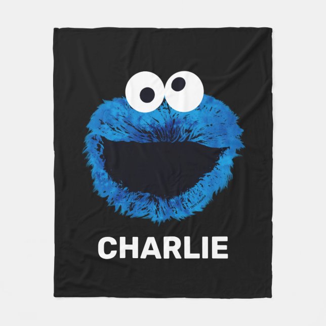 Couverture Polaire Personalized Cookie Monster | Watercolor Trend (Devant)