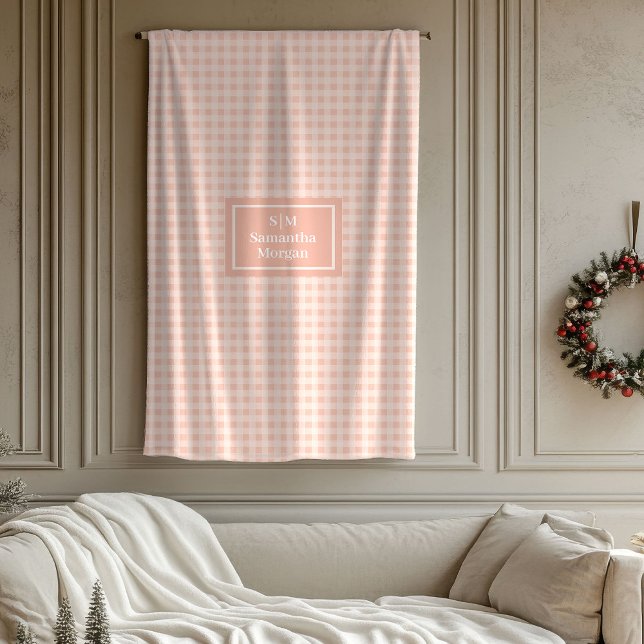 Couverture Polaire Personalized Coral Blanket Chic Gift for Her (Personalized Coral Grey Blanket Chic Gift for Her)