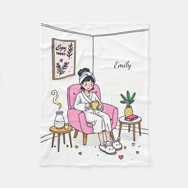 Couverture Polaire Personalized Cozy Granddaughter Gift Soft Relaxing (Devant)