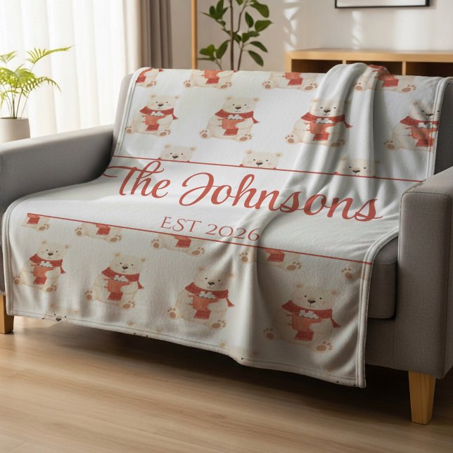 Couverture Polaire Personalized cute teddy bear  (Créateur téléchargé)