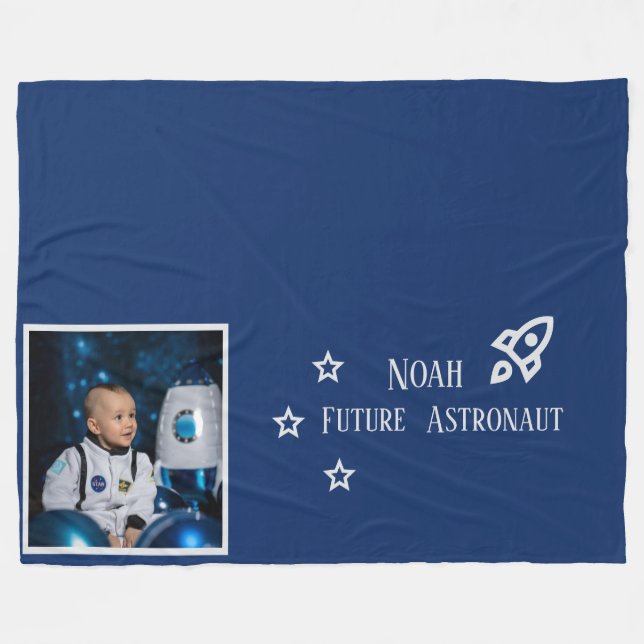 Couverture Polaire Personalized Future Astronaut Kids (Devant (Horizontal))