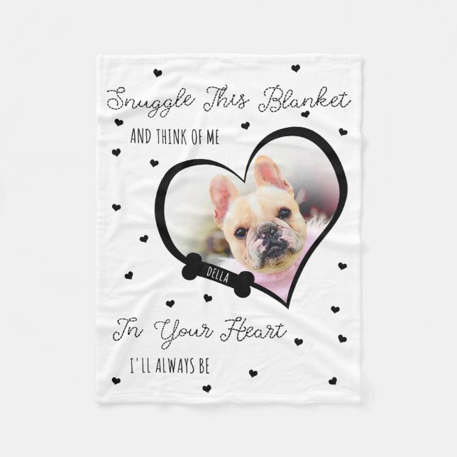 Couverture Polaire Personalized Pet Memorial Pet Loss | Photo Gift (Devant)