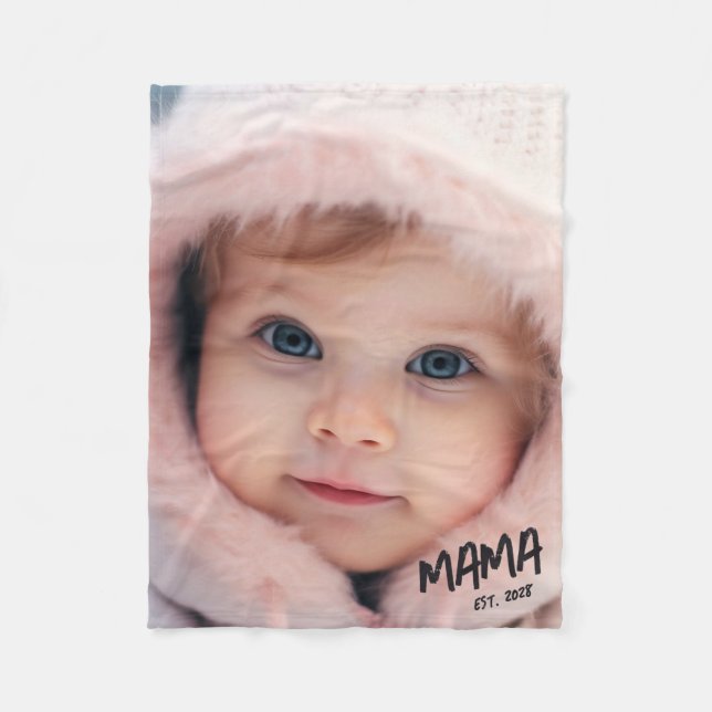 Couverture Polaire Personalized Photo Keepsake Mama (Devant)
