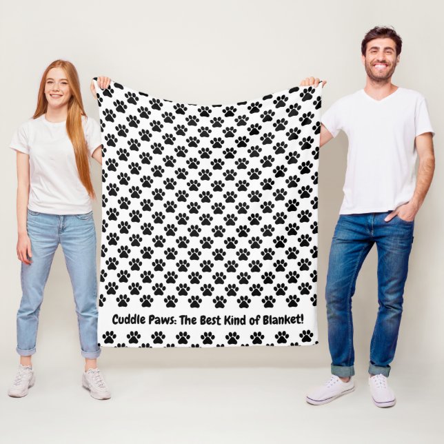 Couverture Polaire Personnalisation des pattes de bascule de texte (En situation)