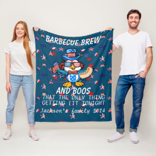 Couverture Polaire Personnalisé 4 juillet drôle de dire