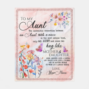 Couverture Polaire Personnalisé À Ma Tante De Nièce