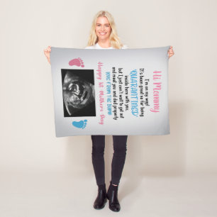Couverture Polaire Personnalisé Chère maman Blanket de bosse Je suis