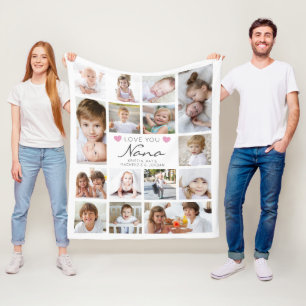 Couverture Polaire Personnalisé L'Amour Écrit À La Main You Nana 15 P
