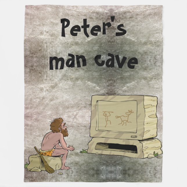 Couverture Polaire Personnalisé Man Cave (Devant)