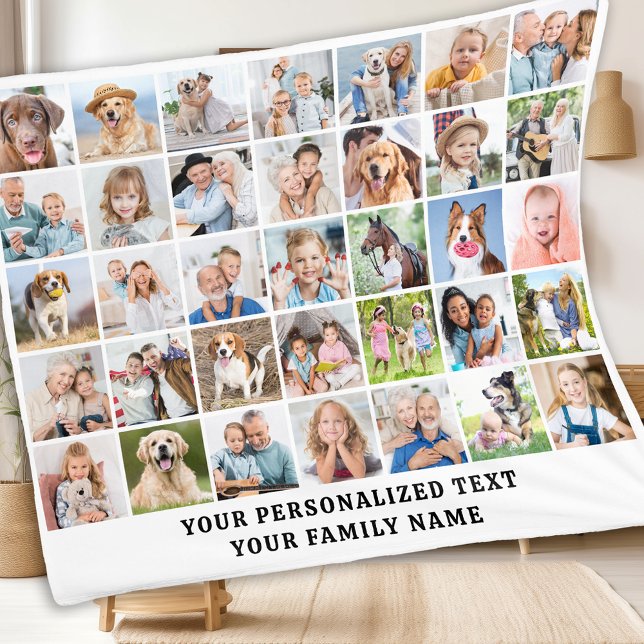 Couverture Polaire Personnalisé Moderne Cute Famille Cadeau 35 Photos (Créateur téléchargé)