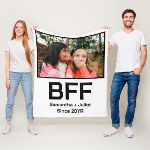 Couverture Polaire Personnalisé moderne meilleur ami pour toujours bf