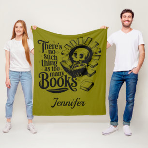 Couverture Polaire Personnalisé Pas Une Chose Trop Bibliophile
