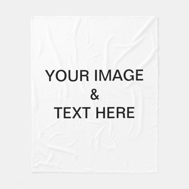 Couverture Polaire Personnalisé Personnalisé Votre Propre Photo (Devant)