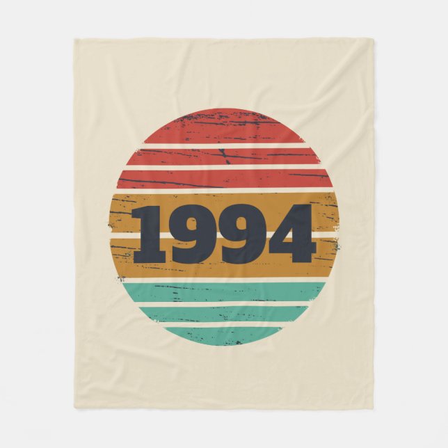 Couverture Polaire Personnalisé Trente vintage 30e anniversaire (Devant)