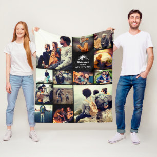 Couverture polaire personnalisée "Aventures sauvag