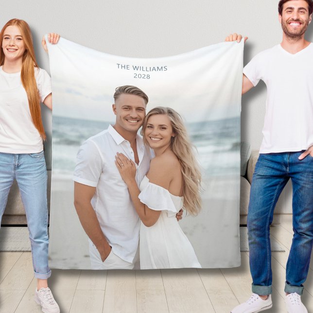 Couverture polaire personnalisée cadeau de fiançai (Créateur téléchargé)